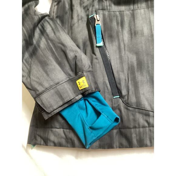 Under armour mtn down asymetrical 3/4 zip snowboard jacket unisex L - Picture 6 of 6